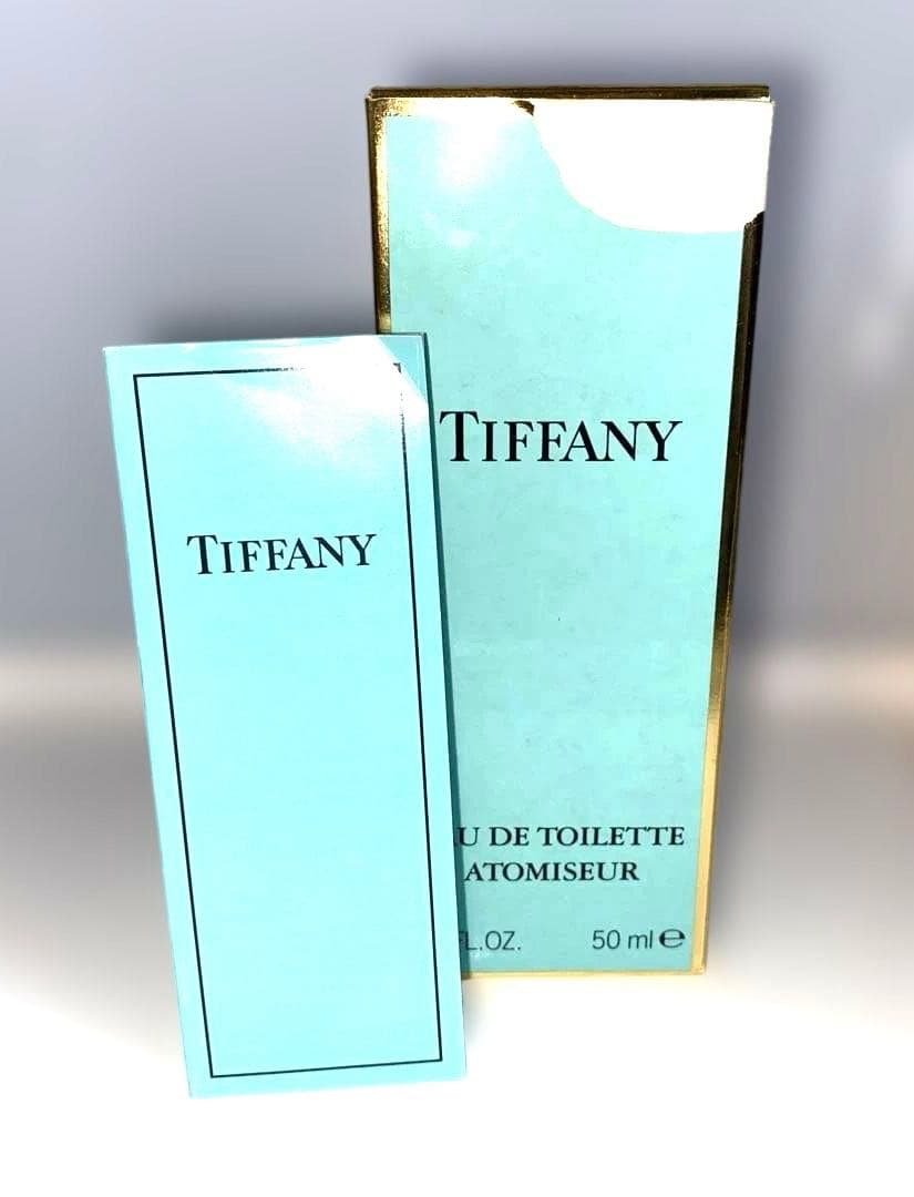 初期デザイン・廃盤品　ティファニー オードトワレ 50ml 香水 すりガラス♡
