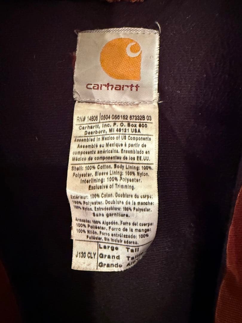 極希少　雰囲気抜群carhartt アクティブジャケット　CRY