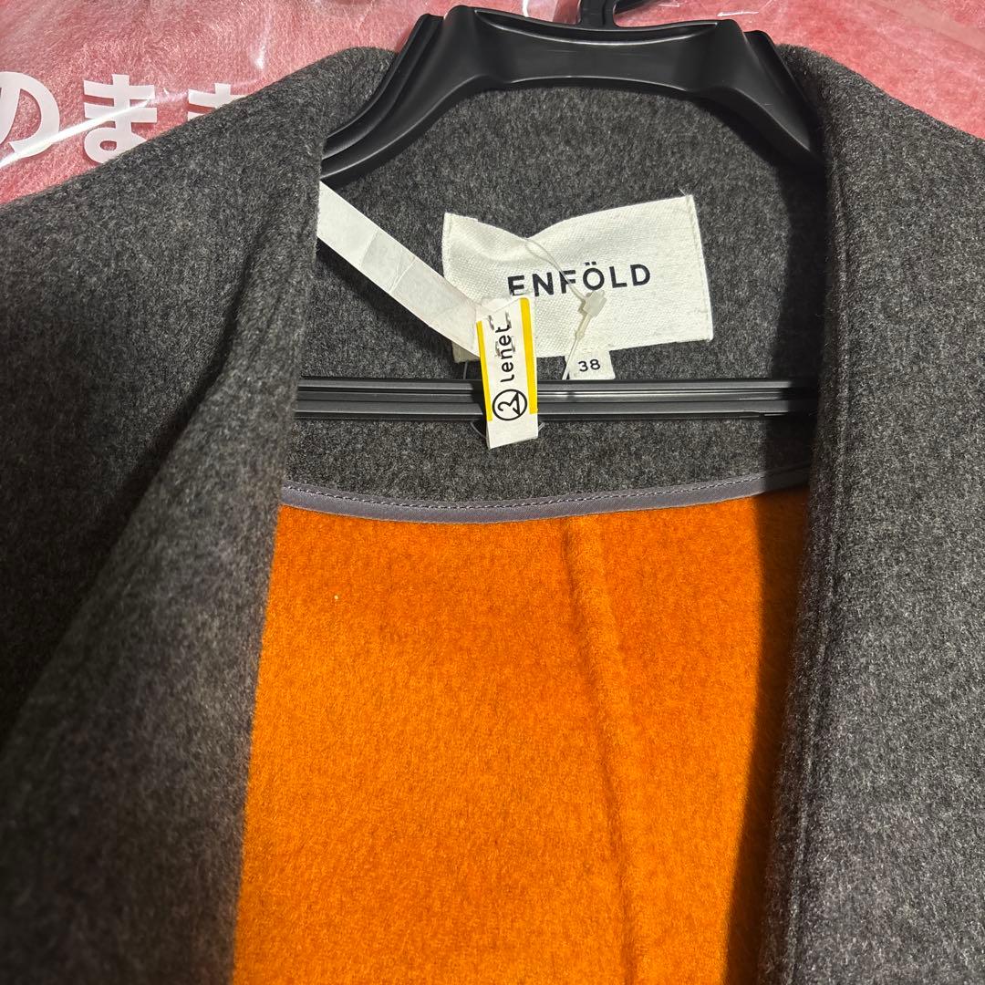 ⭐️最終お値下げ⭐️ エンフォルドグレー ロングコート 38