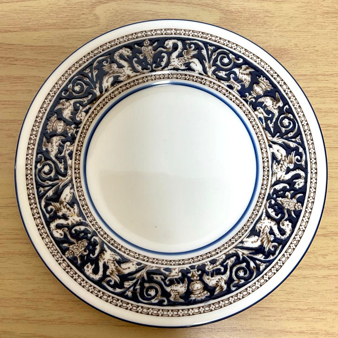 ウェッジウッド フロレンティーン　コバルト　約15.5cm プレート　6枚組