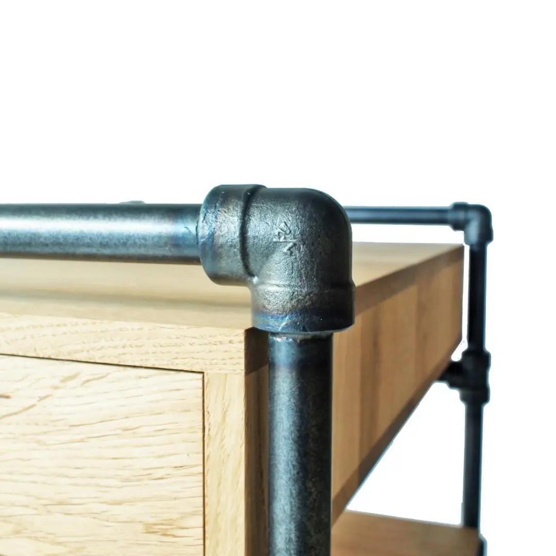 木製 キッチンワゴン アイアン キャスター付 アウトレット家具