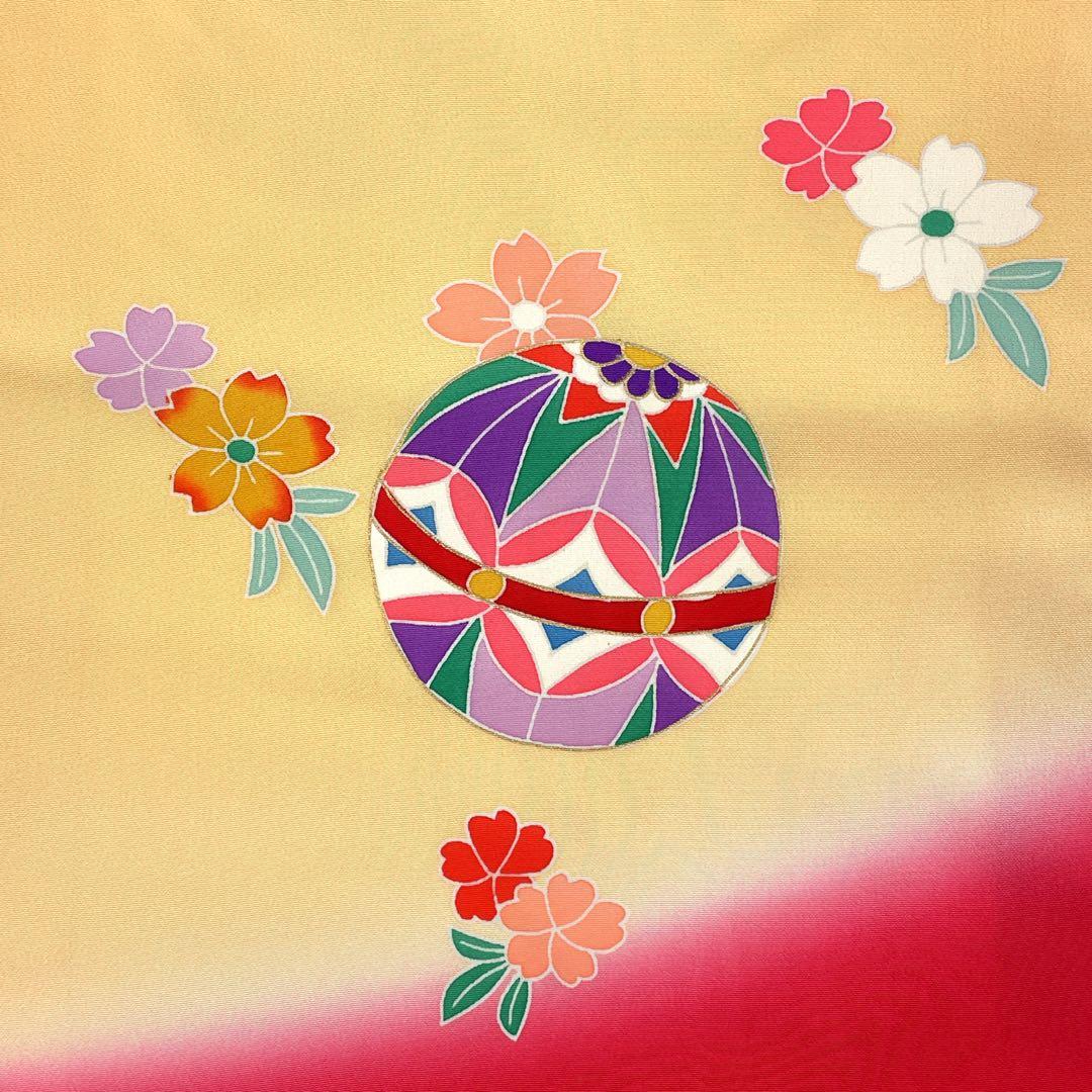 ◎mk-3310　未着用　七五三　女の子　着物　日本製　3歳　　1-6