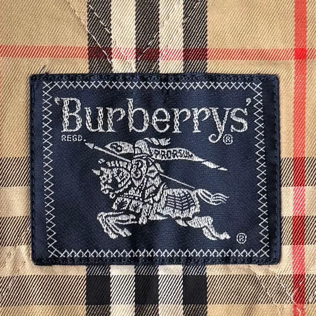 美品 バーバリー ウールライナー ステンカラーコート ノバチエック キルティング