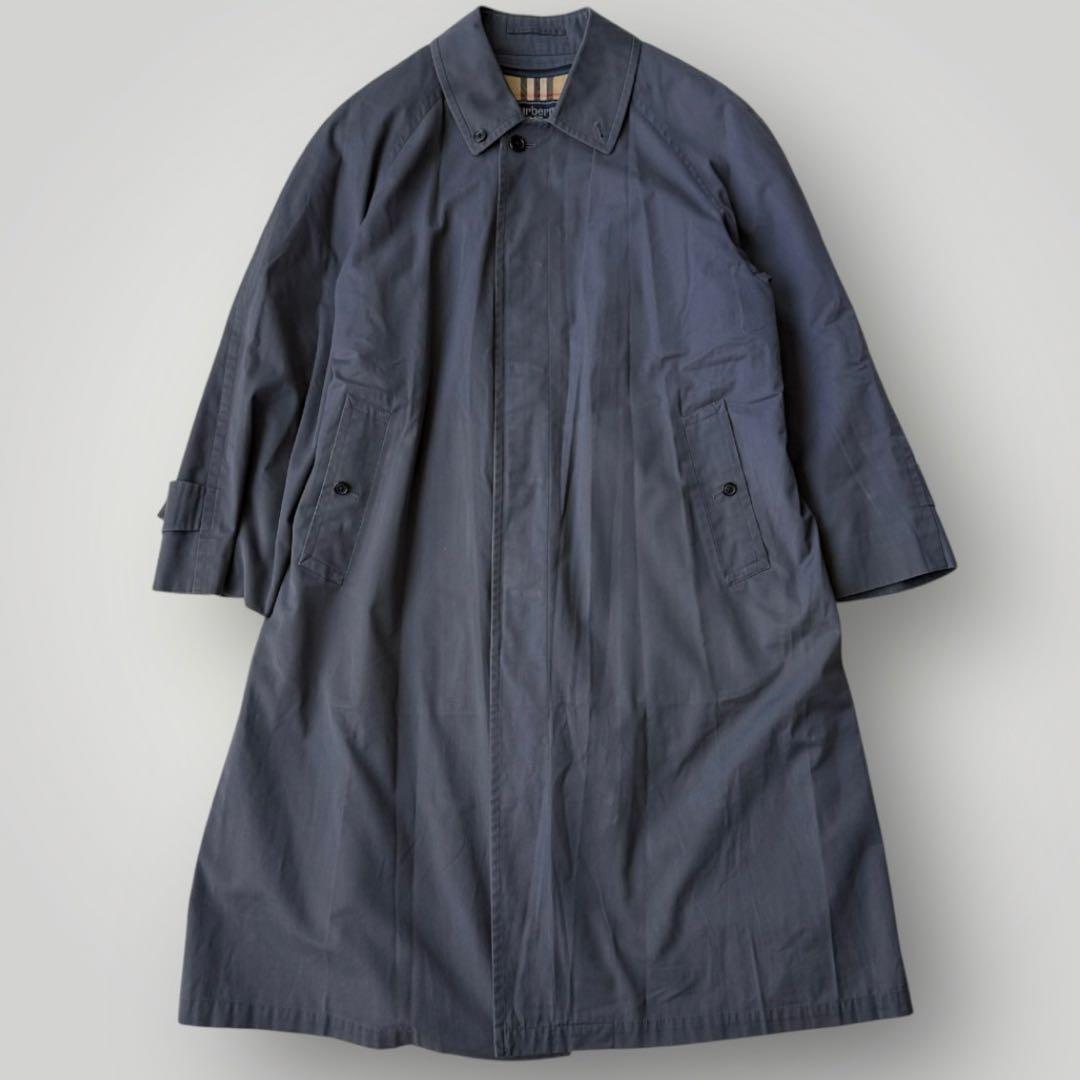 美品 バーバリー ウールライナー ステンカラーコート ノバチエック キルティング