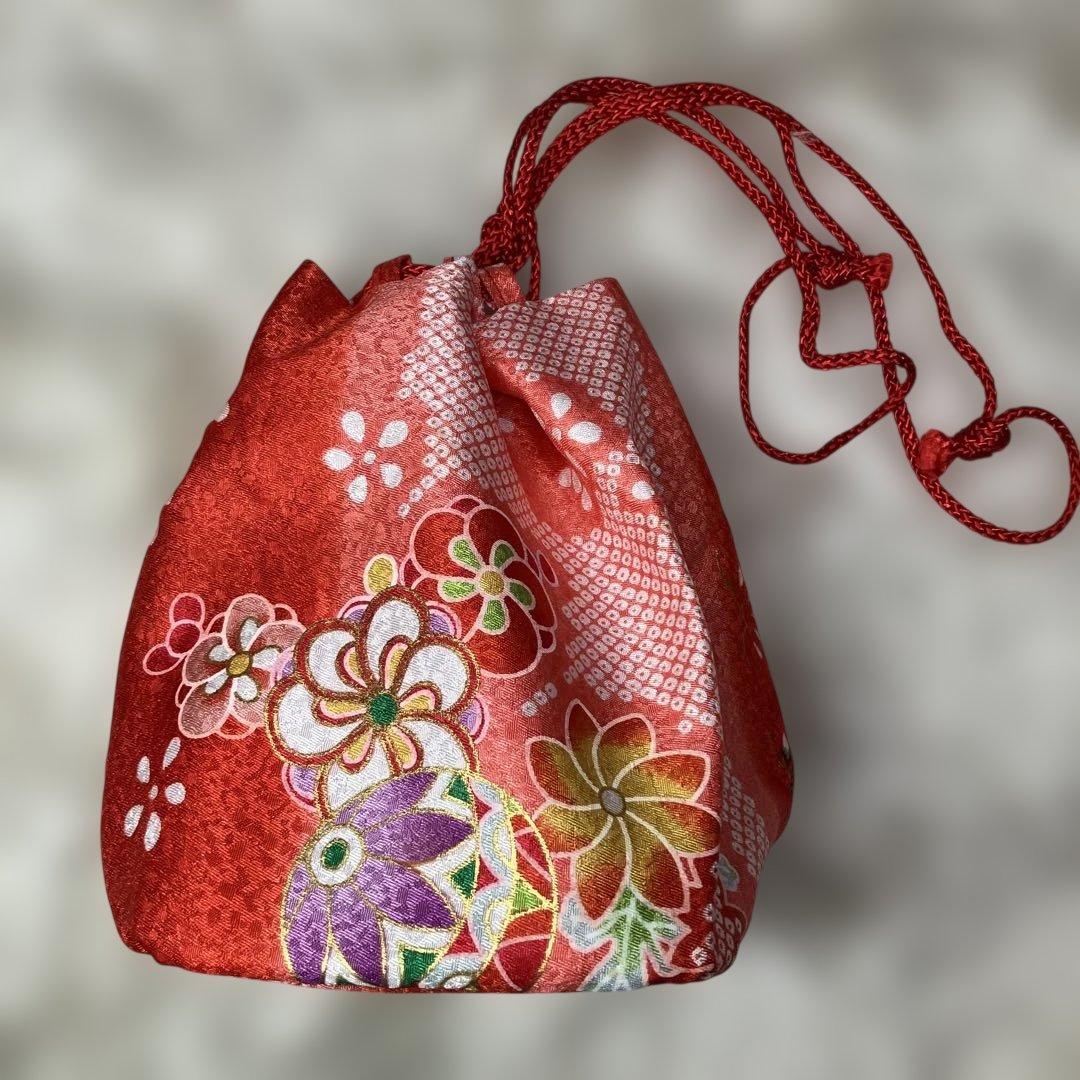 美品　七五三　3歳　女の子　アンティーク着物　被布　フルセット　子供着物