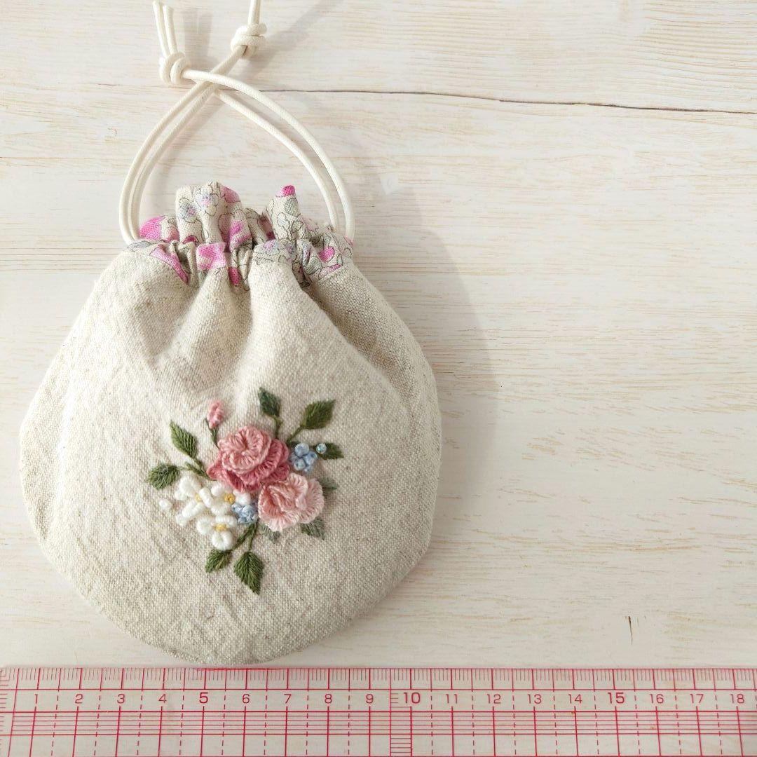 ちっちゃな巾着 サシェ M ／詰替タイプ【フラワーブーケ】