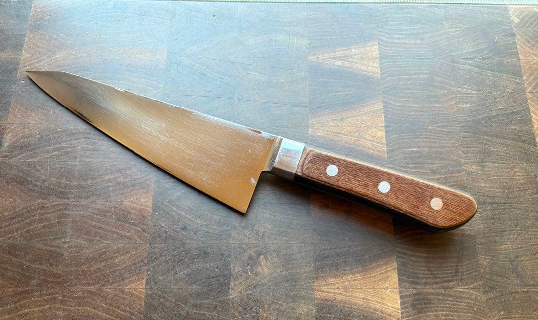 堺一文字光秀　ガラスキ　180mm 包丁　全鋼　骨スキ　洋出刃　洋包丁　釣り