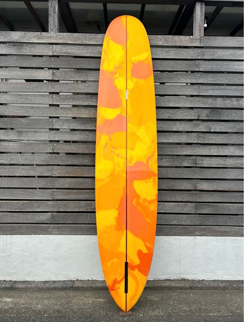 クリーム フラワー 9'6ft アブスト ロングボード シングル デッキカバー付