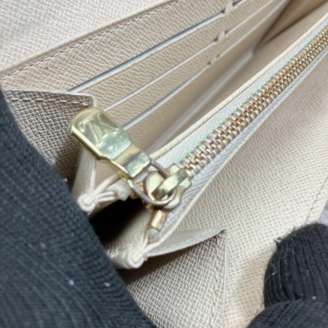 美品 ルイヴィトン ダミエ アズール ポルトフォイユ サラ レディース 長財布