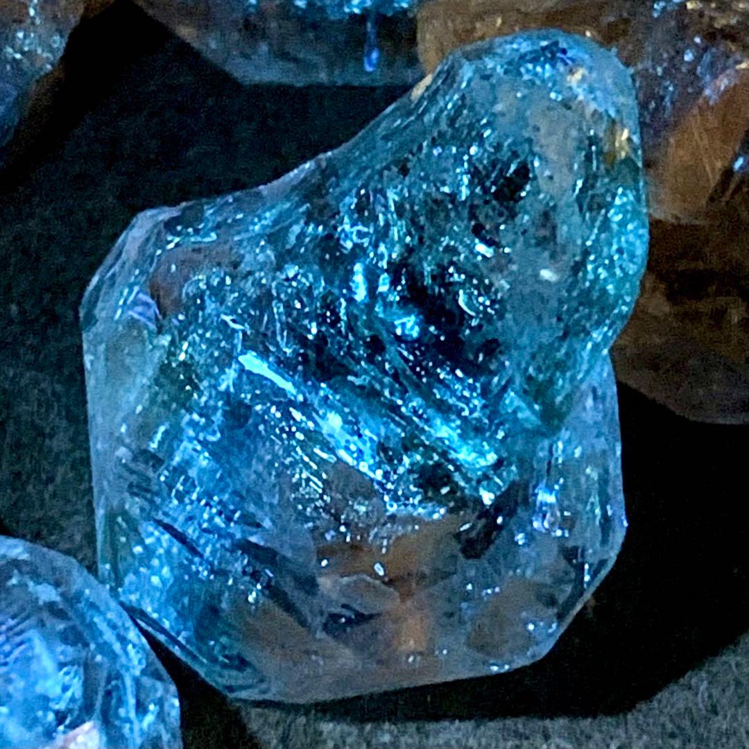 ペトロレアムクォーツ(特大)5個セットw-2/蛍光水晶