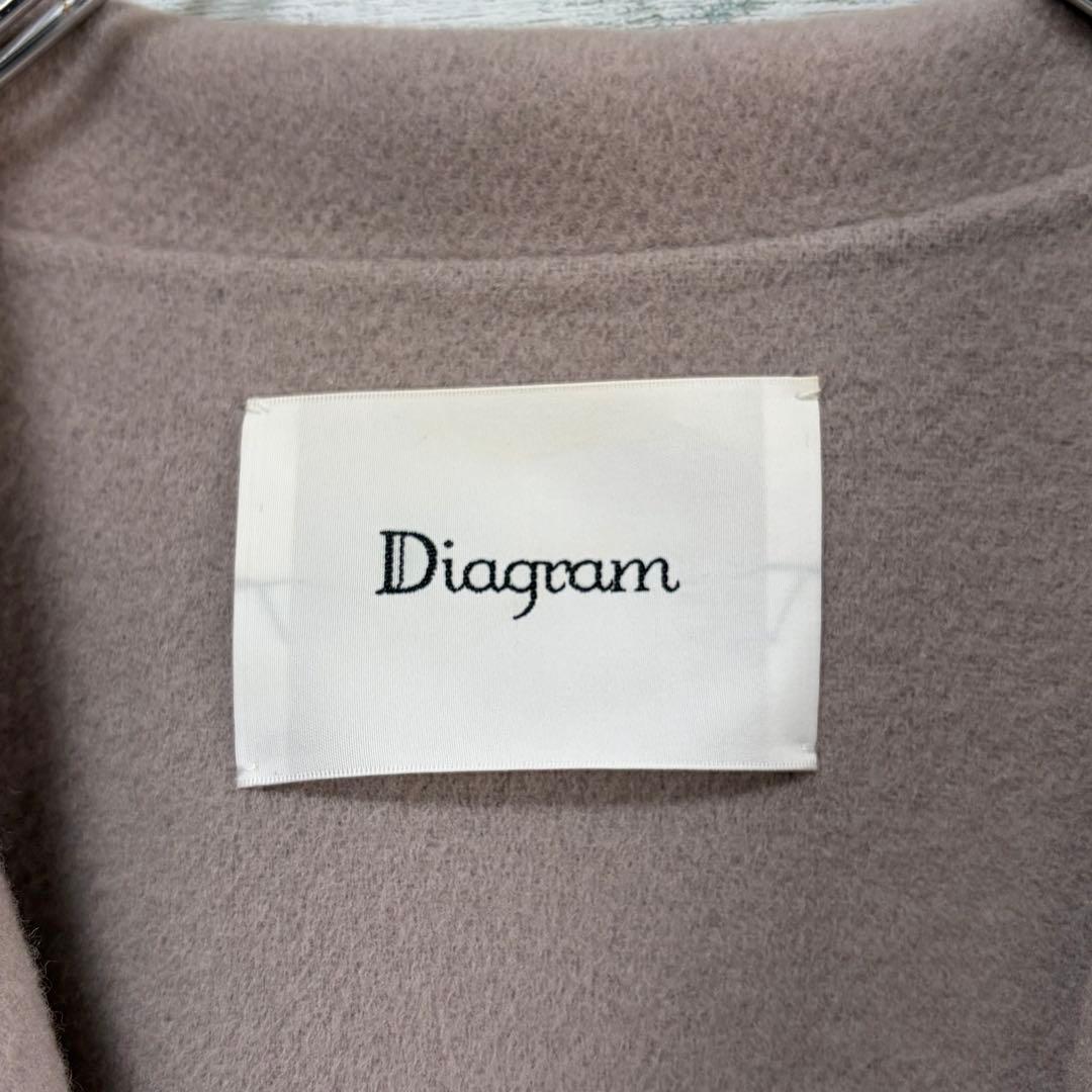 ほぼ未使用　ダイアグラム　グレースコンチネンタル　ベルト付リバートレンチストール