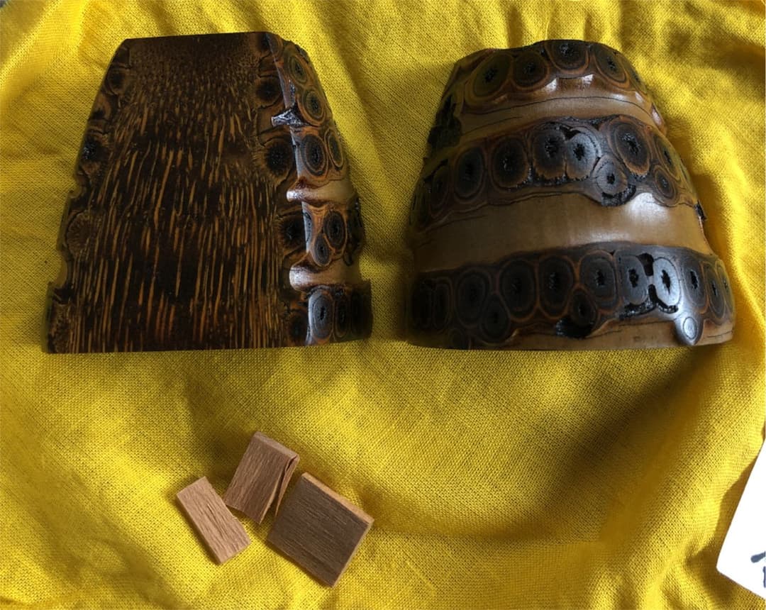 セール！香合　宗泰作　根竹　剛山書付