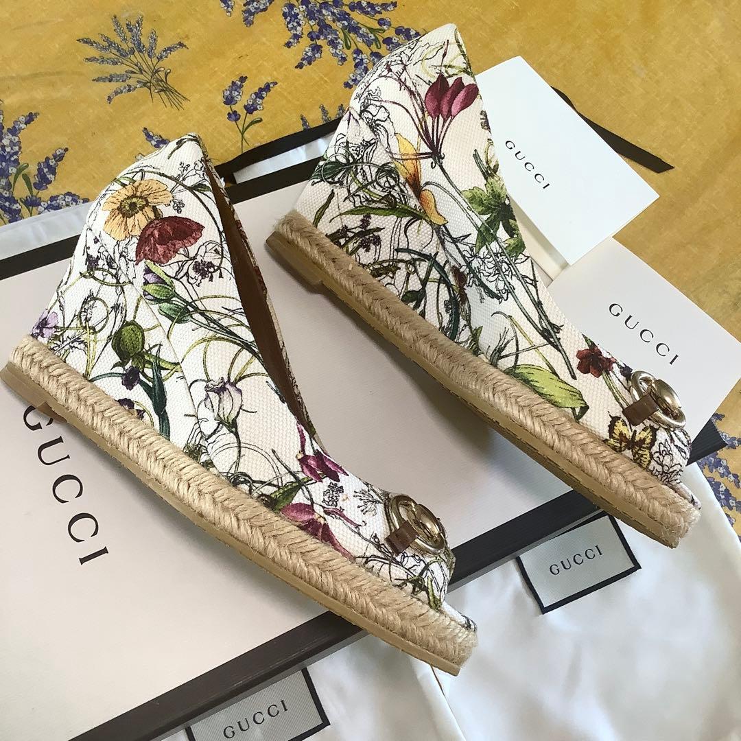 レア新品同様! グッチ ホースビット オープントゥ プラットフォーム 23㎝