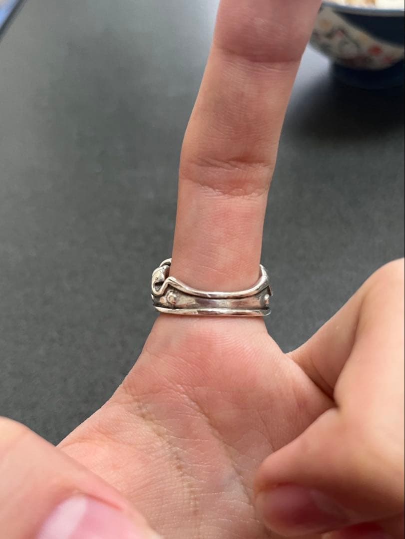 【極重厚感】【2個セット】LION HEART A&Gシルバー925リング