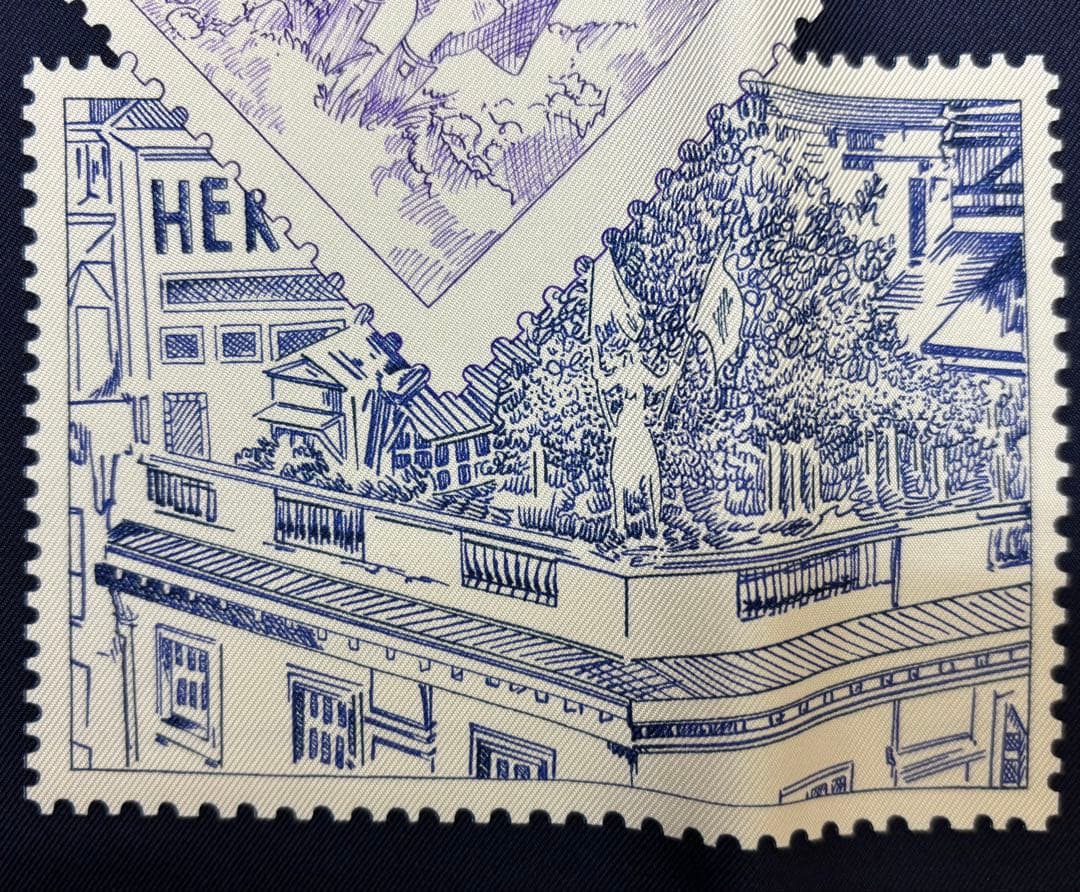 エルメスカレ90フォーブルの切手愛好家 25年春夏モデル【未使用・試着歴もなし】