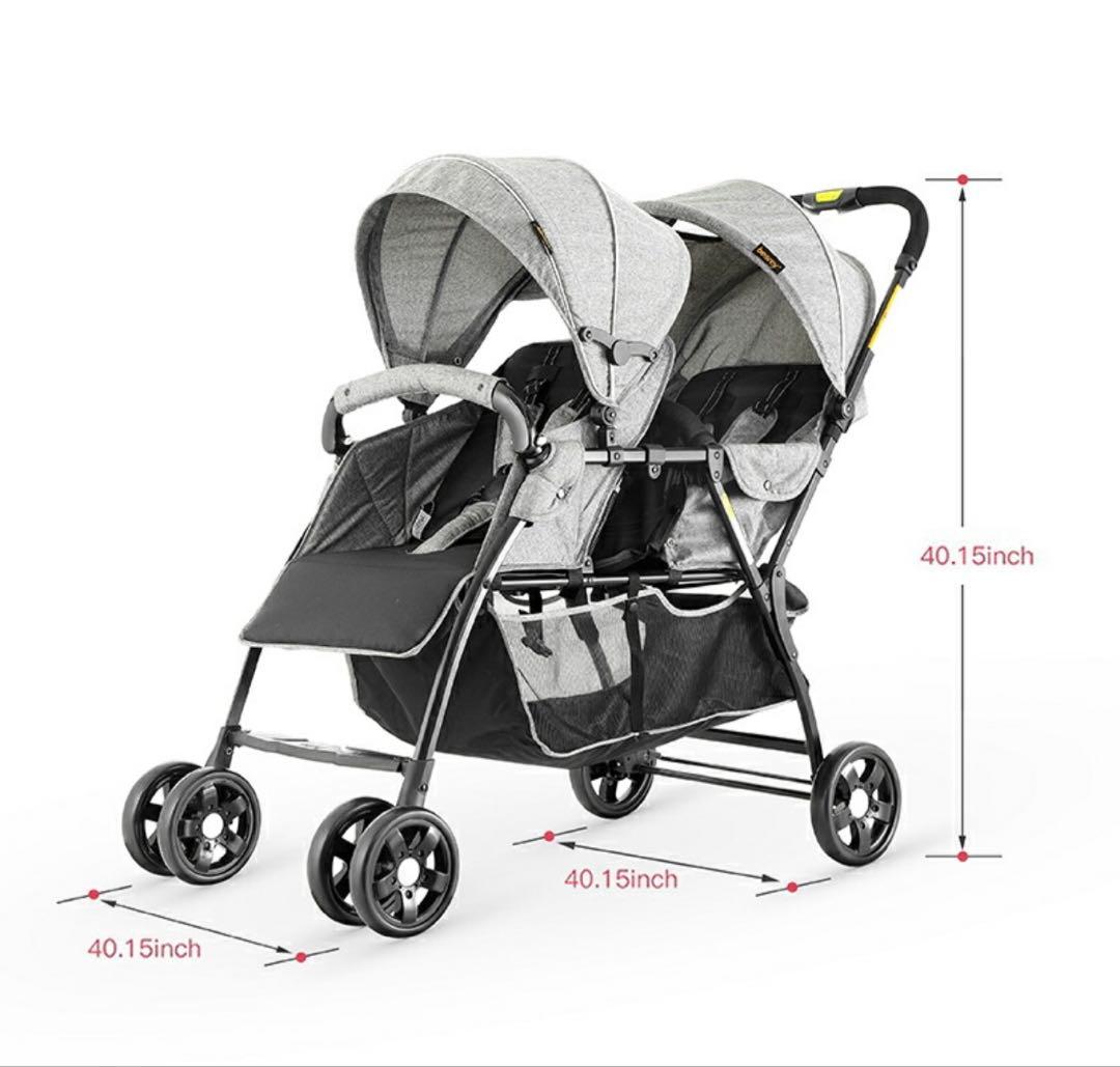 【新品未使用】二人乗りベビーカー　besrey