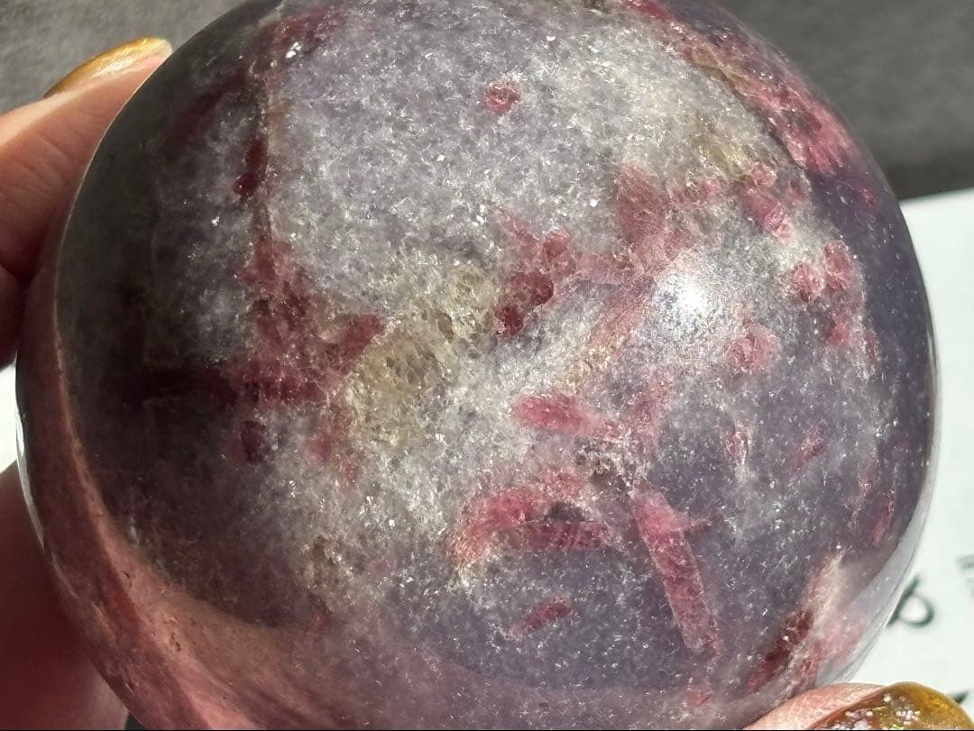 《キラキラ大玉＊ユニコーン・ストーン＊スフィア・台座付き》