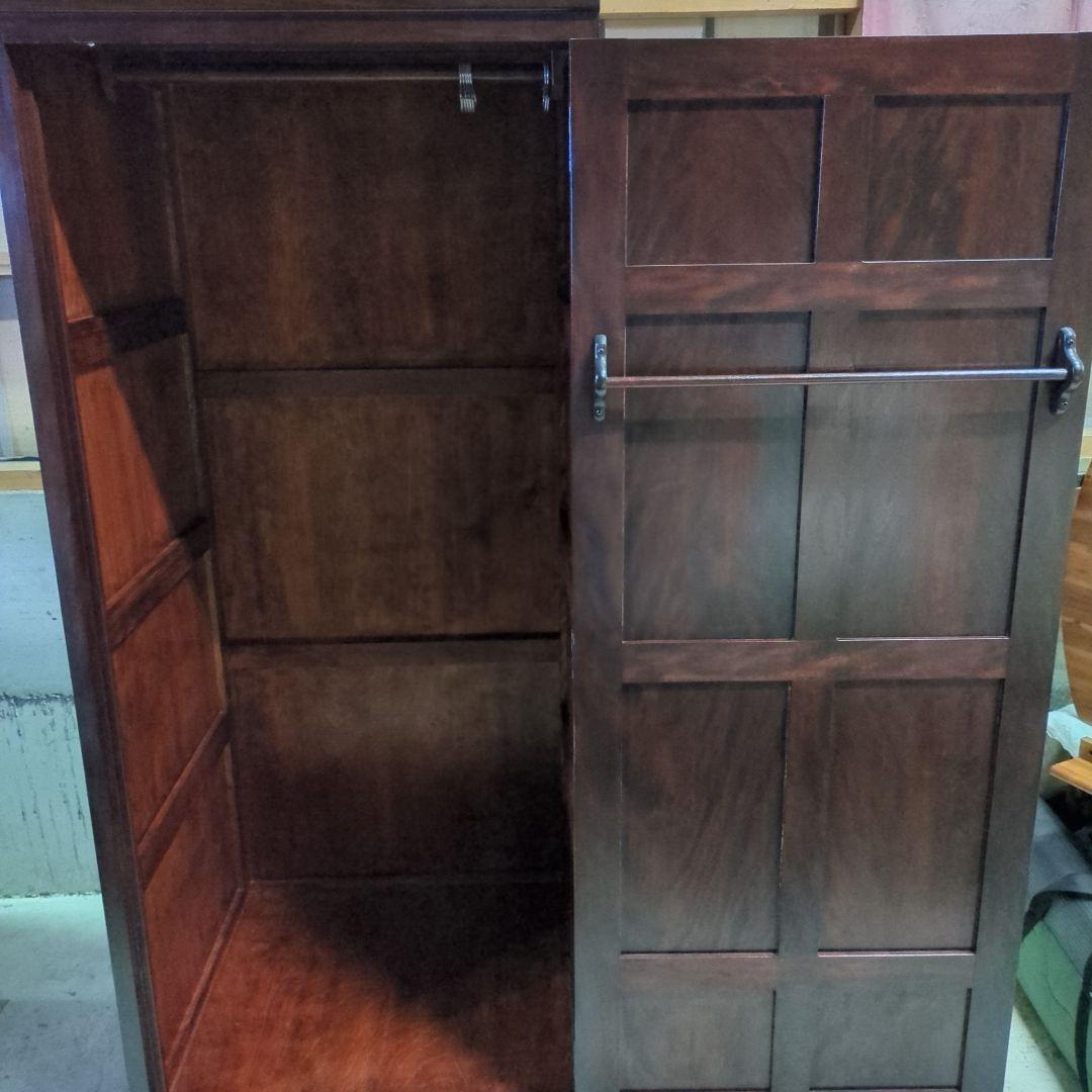 松本民芸家具　DⅡ型　レア　洋服タンス　スリム　無垢　箪笥　ワードローブ　和家具