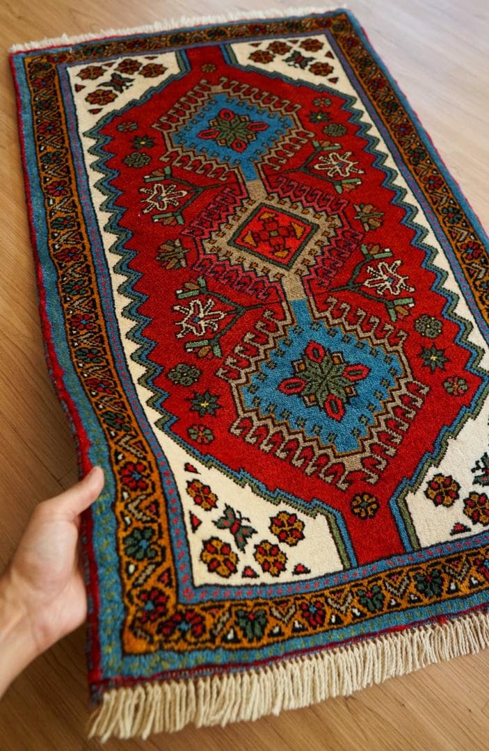 97×63cm ペルシャ絨毯 ヤラメ