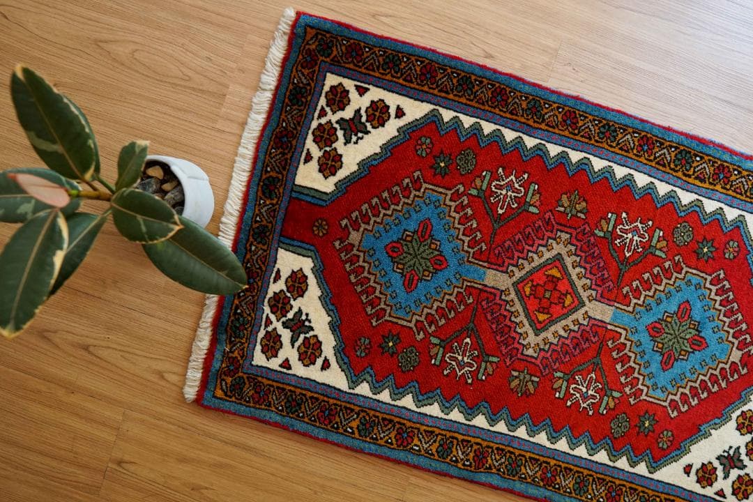 97×63cm ペルシャ絨毯 ヤラメ