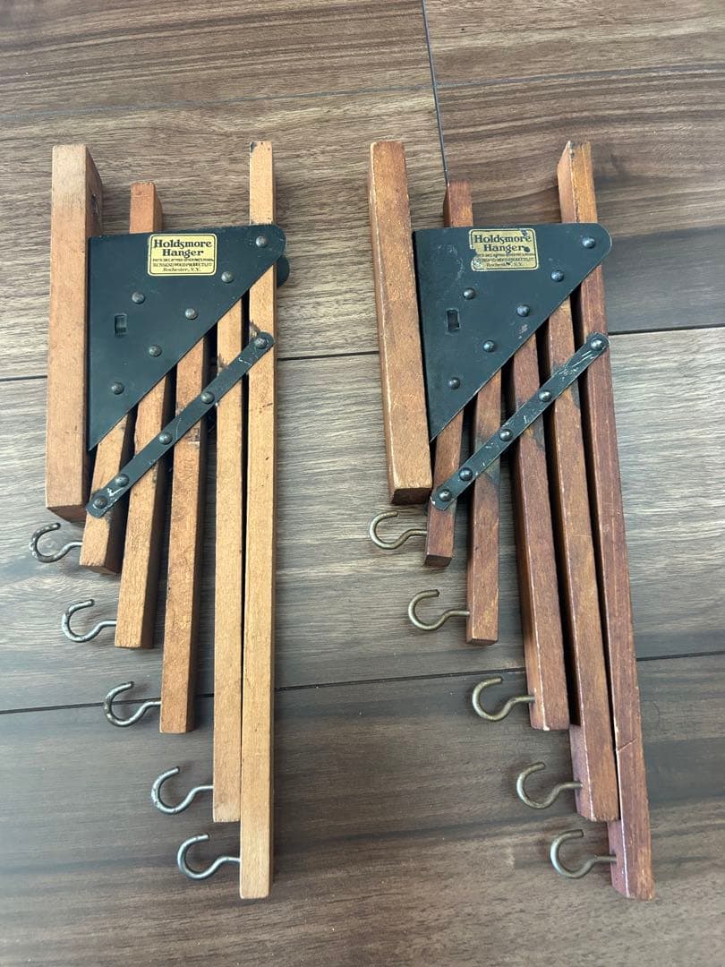 アンティーク1920-30's Folding Hanger2個セット