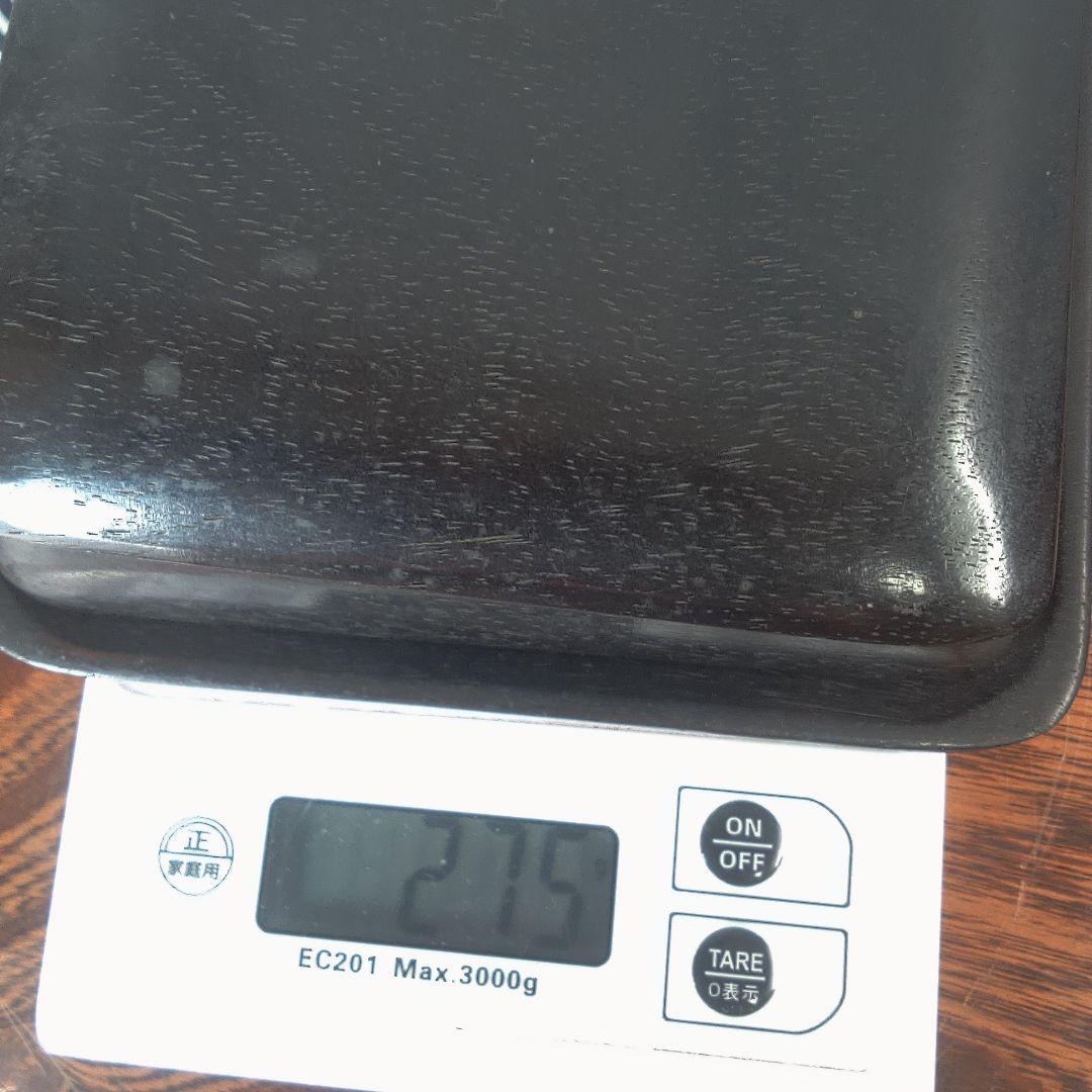 骨董６ 中国？木製円形茶道具 蓋付き 約10cm