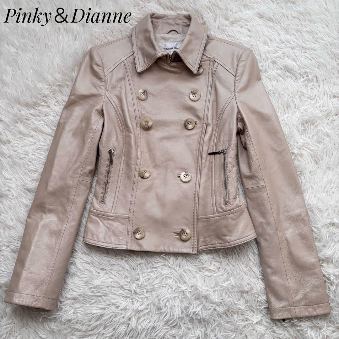 ピンキー＆ダイアン ラム ナポレオン ライダース レザージャケット 38