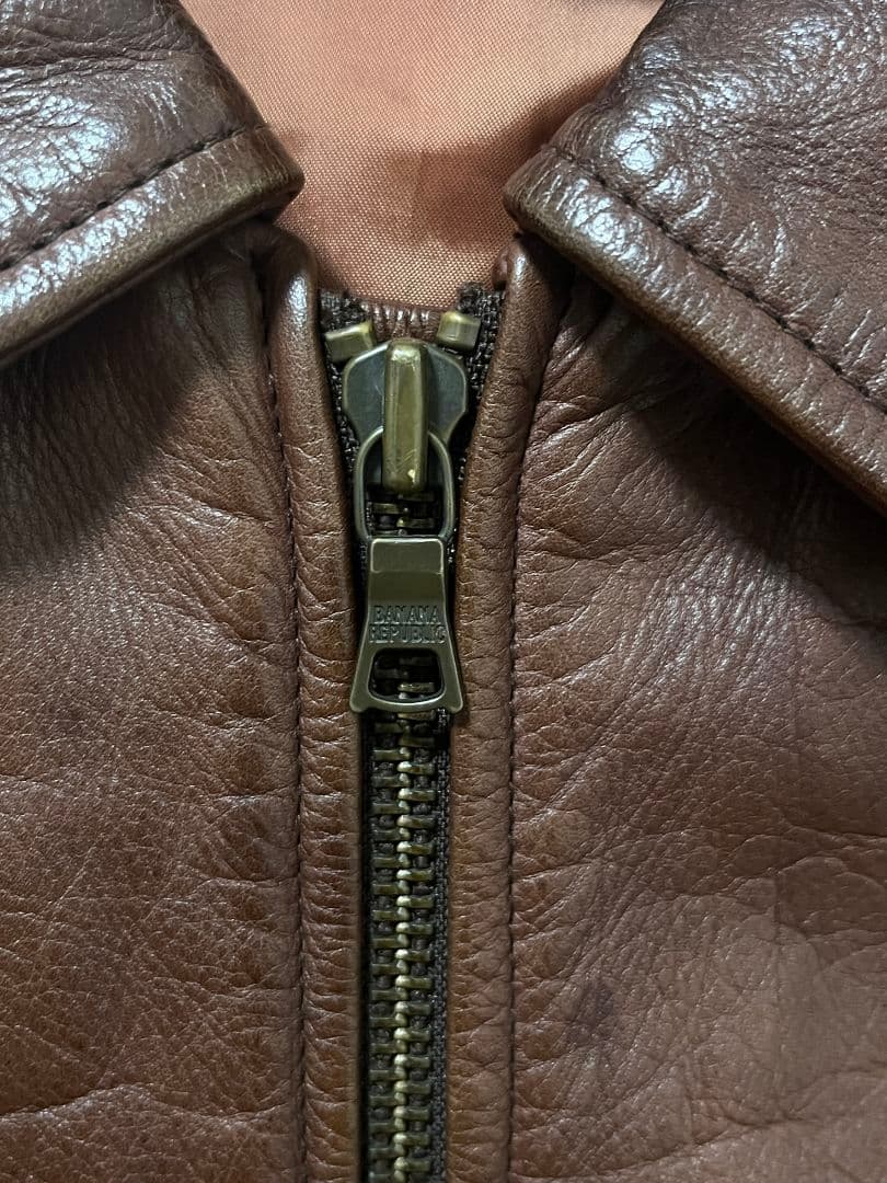 Banana Republic ブラウン　レザージャケット XL　古着