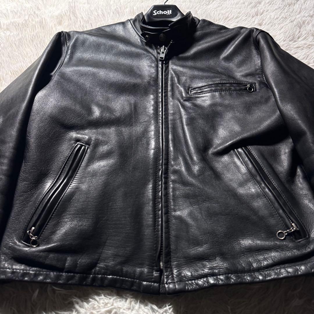 ダ*イ様 【米国製】schott ライダースジャケット　641 本革　ブラック