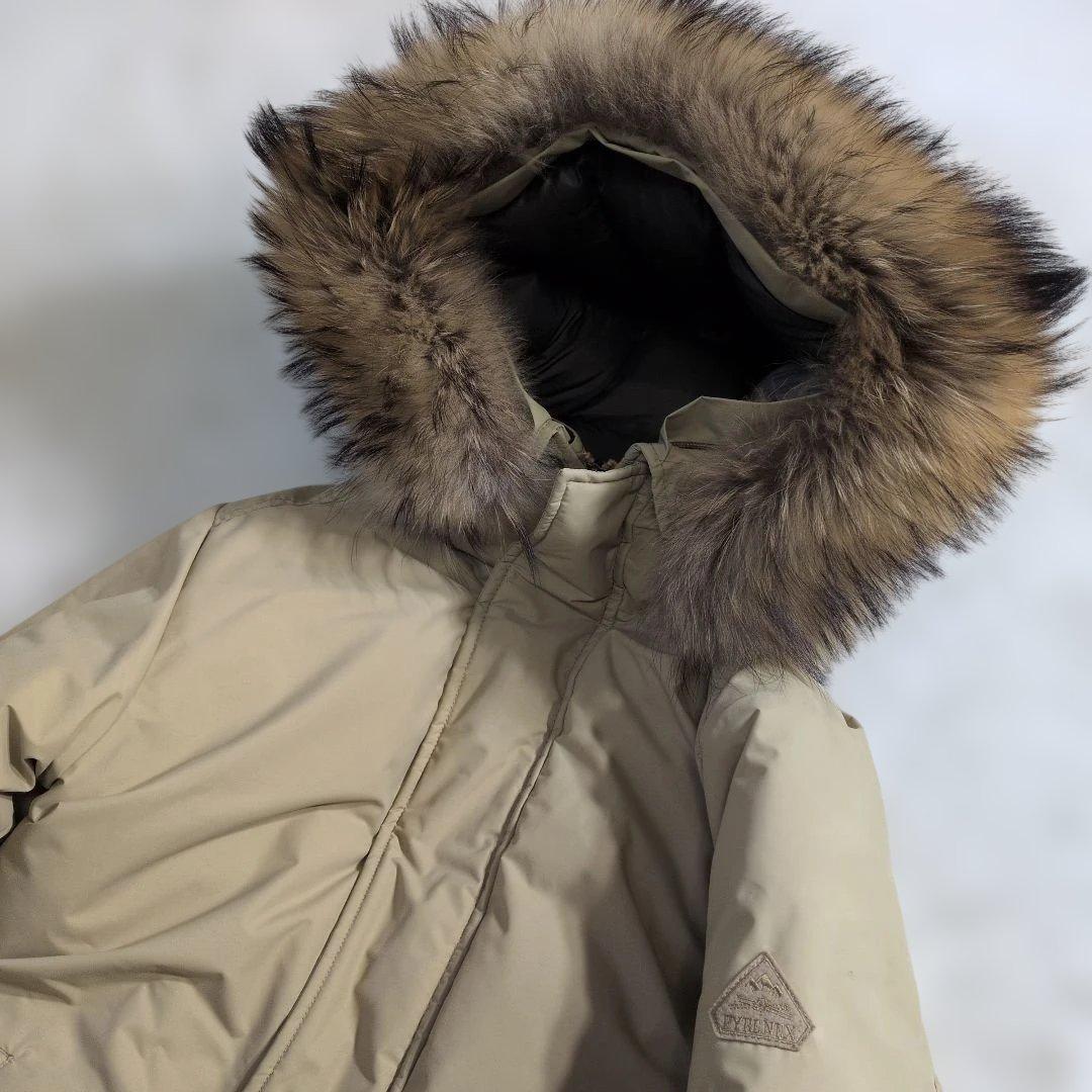 極美品ピレネックス×ビームス別注 アヌシー ダウン ベージュ XS(女性M相当)