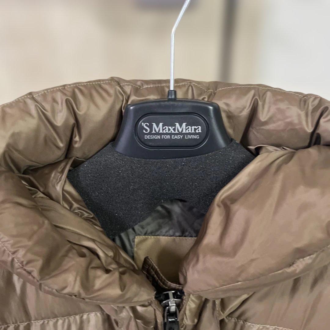 Max Mara SEIA ダウンジャケット ブラウン フード付き
