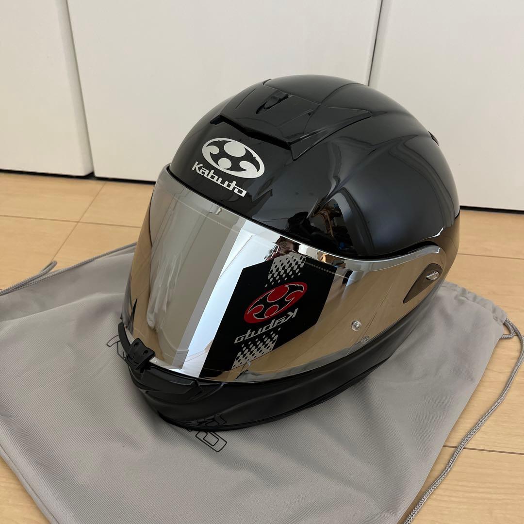 Kabuto フルフェイスヘルメット ブラック ミラーシールド