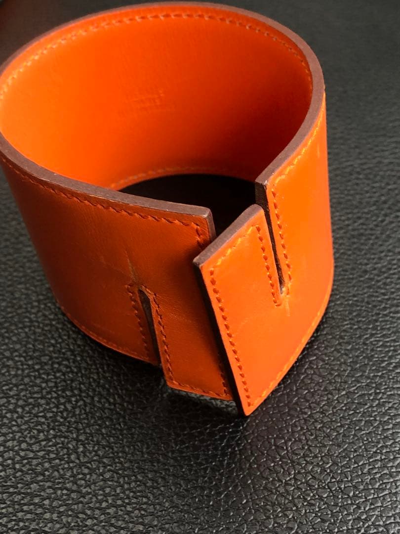 HERMES Leather Bracelet エルメス ブレスレット バングル