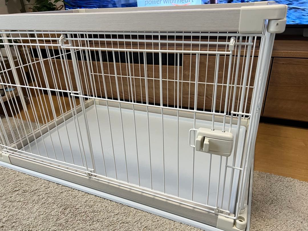 アイリスオーヤマ ウッディサークル ホワイト 小型犬用