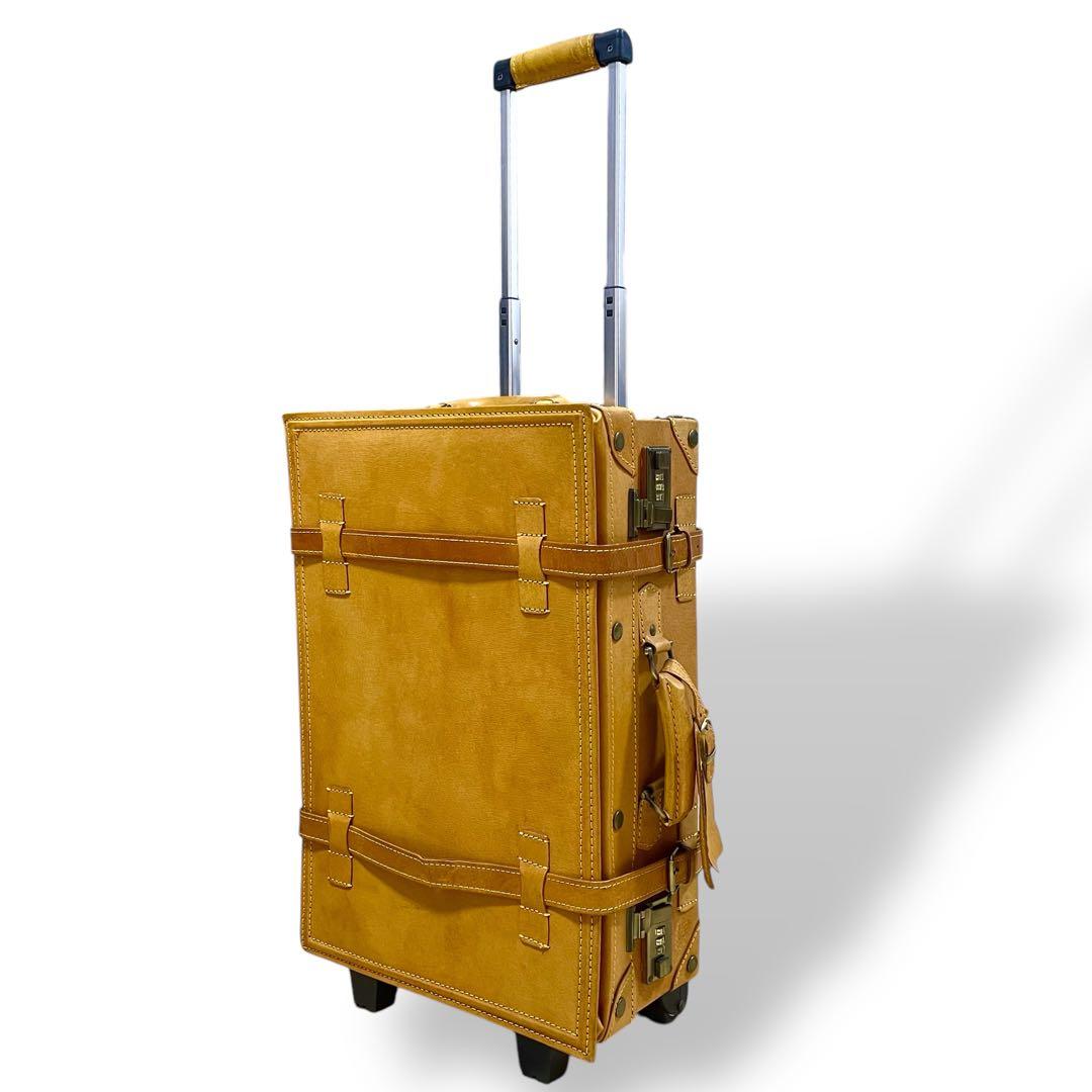 シフレ ユーラシアトランク キャリーケース レザー 豚 キャメル系