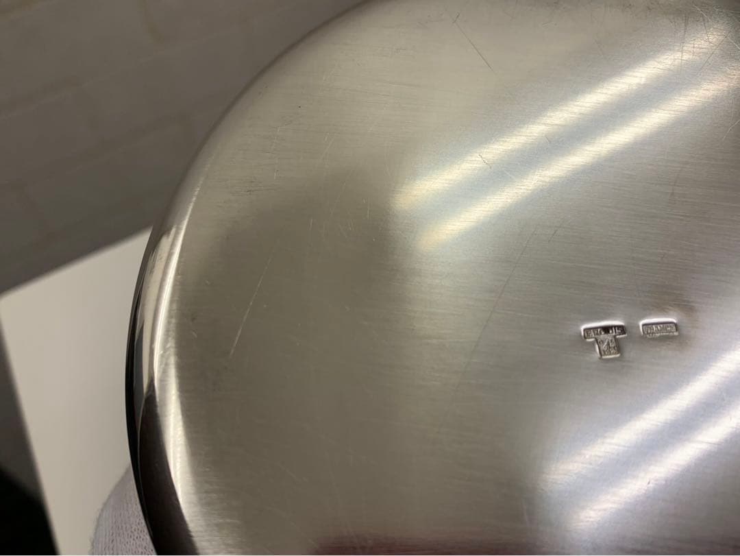 ERCUIS エルキューイ ボンボニエール 小物入れ 銀器 フランス φ12cm