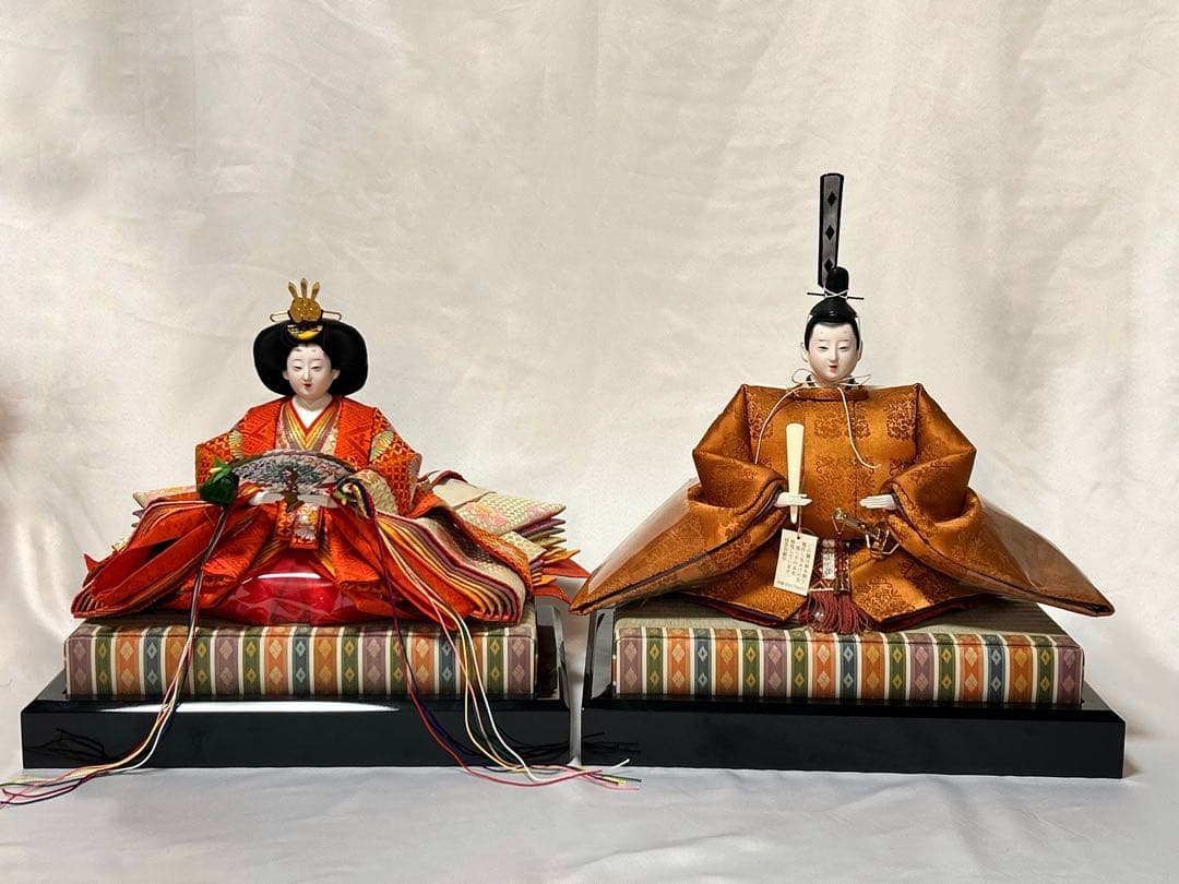 雛人形 ひな人形 雛道具 有職雛 親王 黄櫨染 十二単 京７番