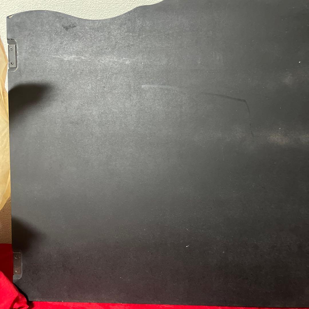 未使用　金彩　塗り　三曲 屏風　ひな祭り　インテリア 上品な屏風　15号　月の花