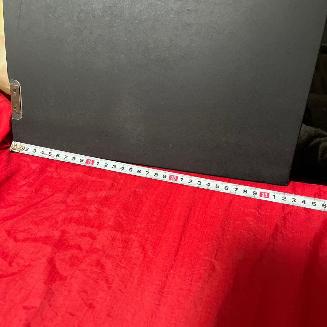 未使用　金彩　塗り　三曲 屏風　ひな祭り　インテリア 上品な屏風　15号　月の花