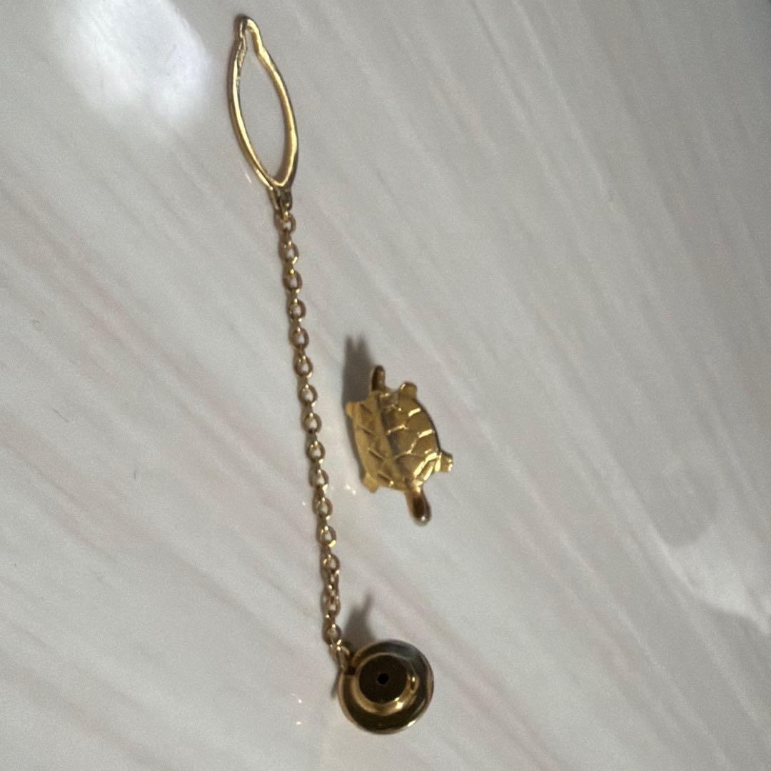 18k刻印ゴールド パール ビーズブレスレット