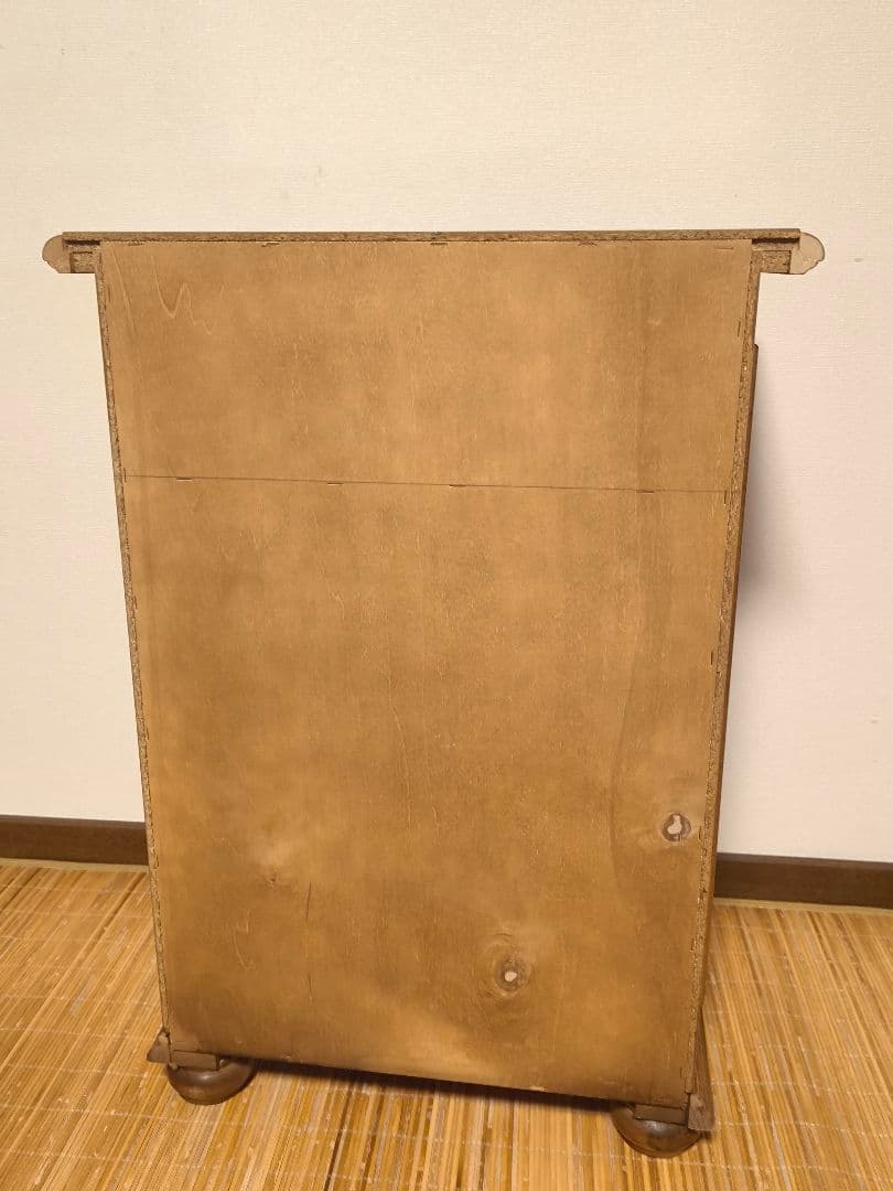 モービルハウス　イタリア家具　電話台　3段チェスト　象嵌　アンティーク　花台