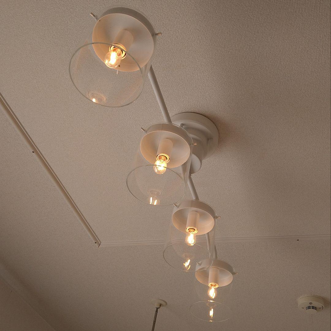 ホワイト 多灯シーリングライトaina