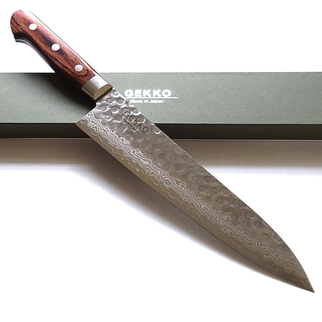 t*e様 VG10 ダマスカス 牛刀包丁180mm G1703 月光作