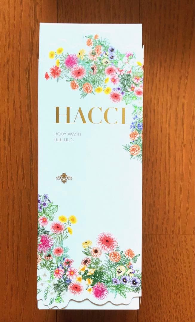 HACCI バスエッセンス　ボディウォッシュ　２点セット　箱・リボン・袋付き