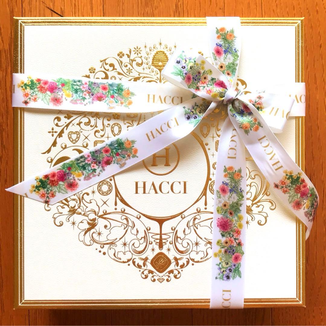 HACCI バスエッセンス　ボディウォッシュ　２点セット　箱・リボン・袋付き