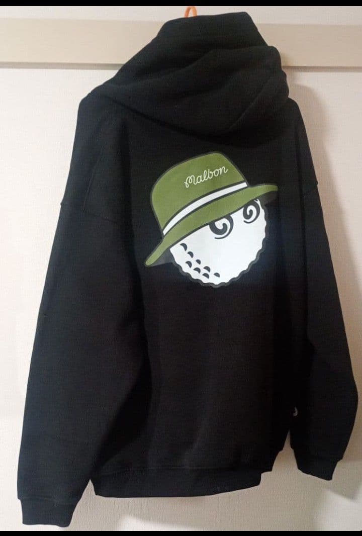 ★新品&XXL★マルボンゴルフ Malbon 長袖 厚手裏起毛パーカートレーナー
