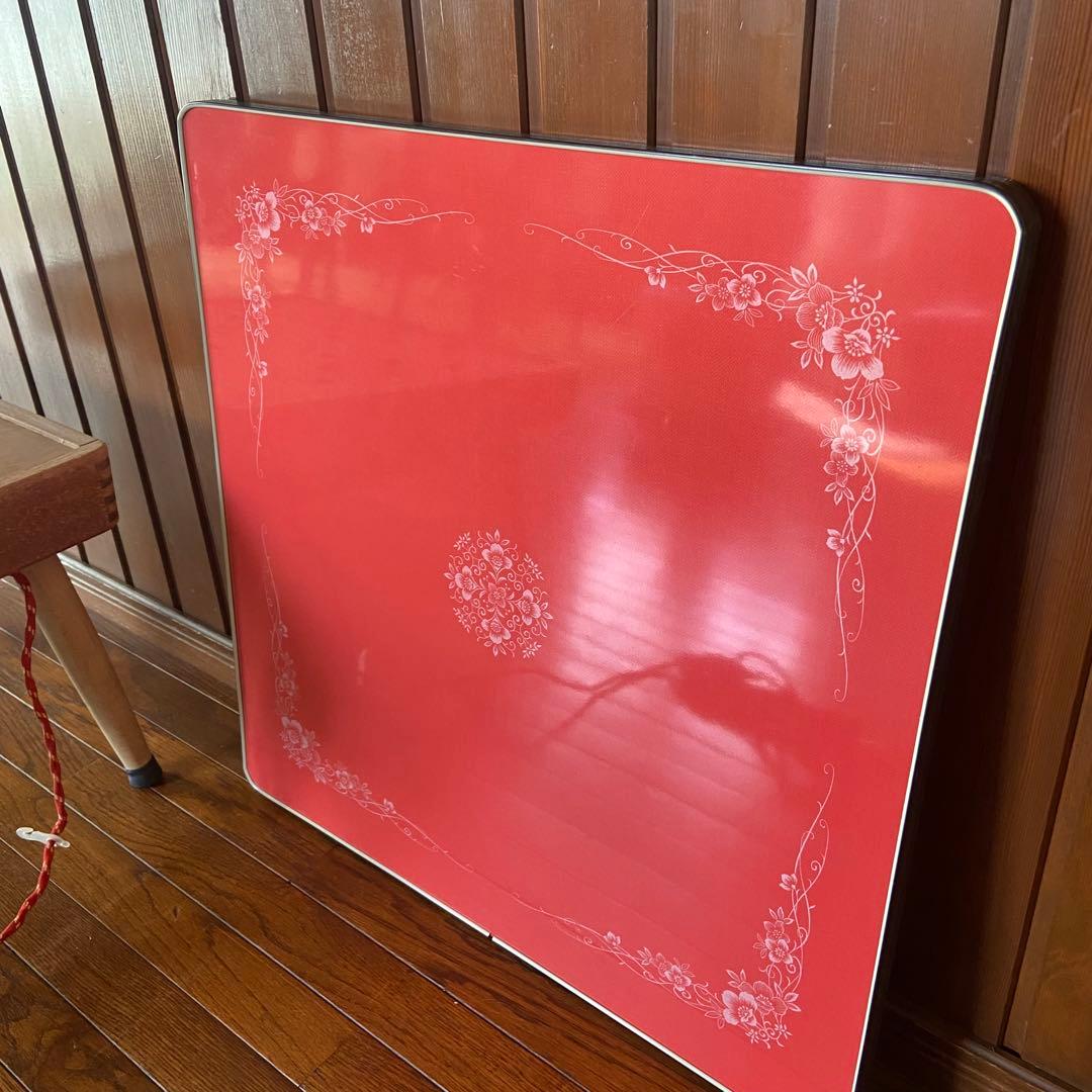 昭和レトロ　1人用　こたつ　花柄天板　レトロポップ　ホリエ