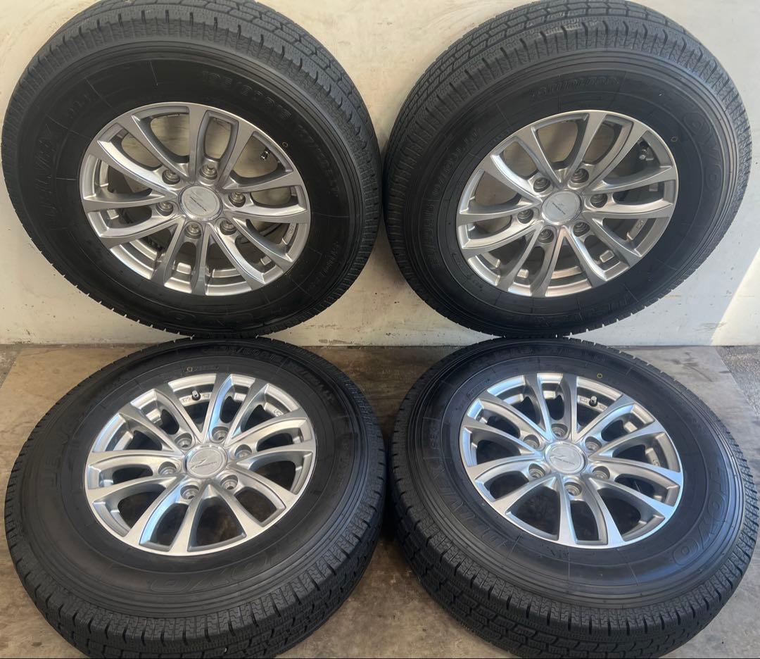kanch専用　送料込み195/80R15 ハイエース アルミホイール冬タイヤ