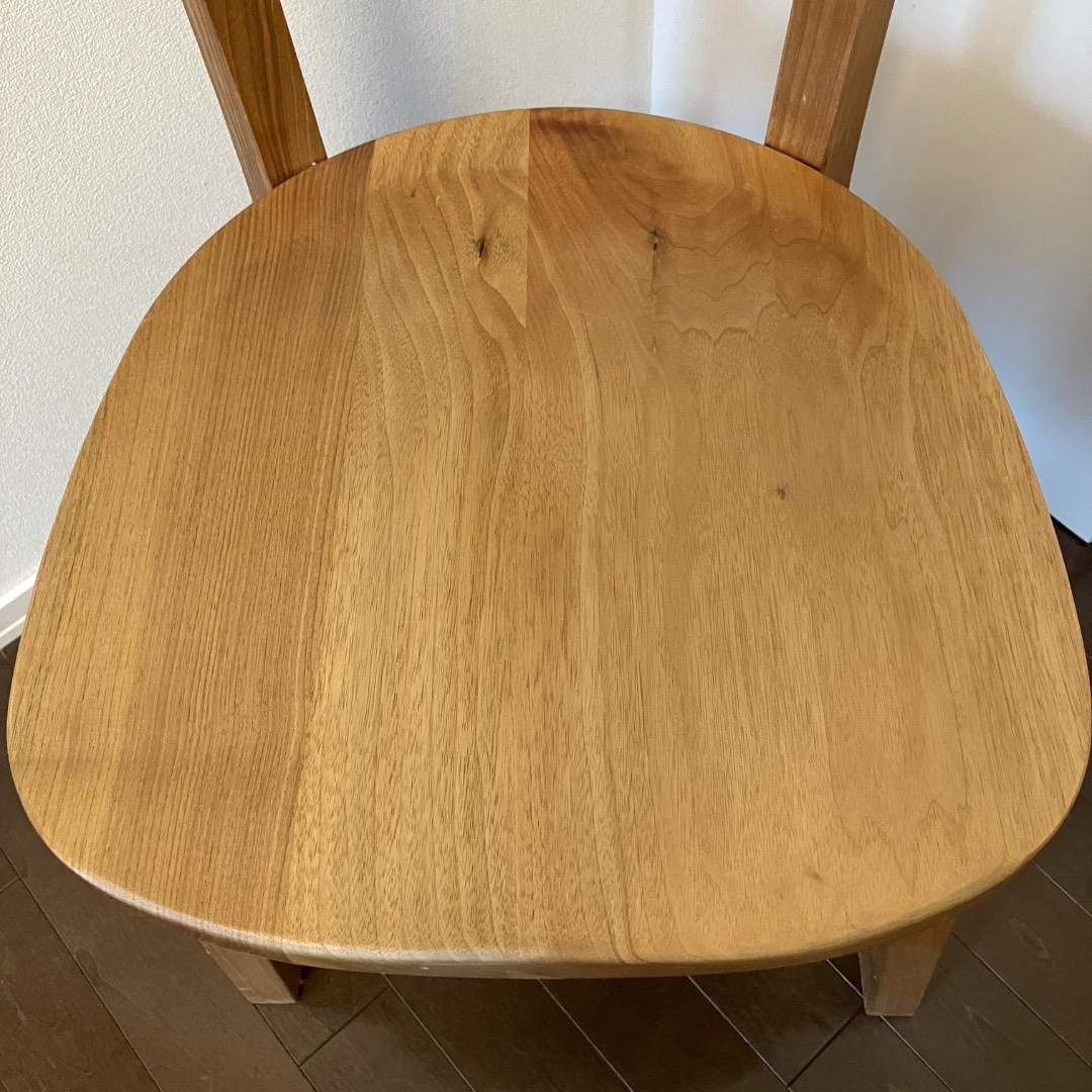 Akiチェア　国産　主材：天然杢くるみ材塗装