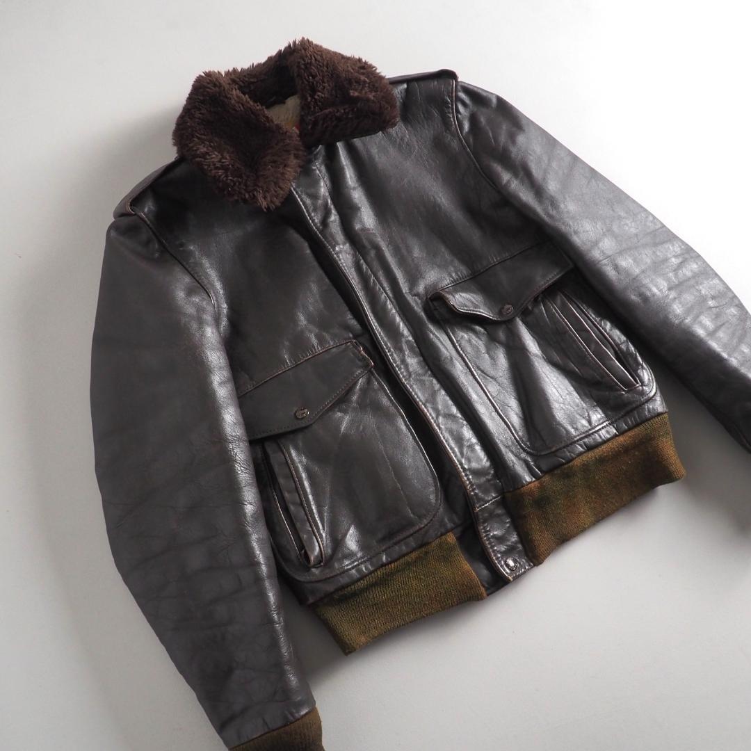 Schott　ショット　38　ライダースジャケット　G-1　ライナー付き　本革